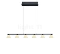 Hell Mona Lampada a sospensione 6 fuochi, nero - 114 cm