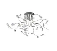 HELL Plafoniera Crystal, cromo, 54 cm HELL