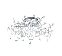 HELL Plafoniera Crystal, cromo, 77 cm HELL