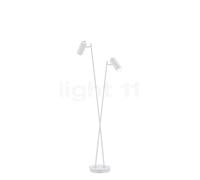 Hell Polo Lampada da terra 2 fuochi, bianco - 130 cm