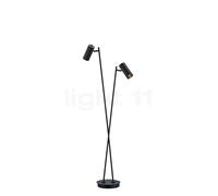 Hell Polo Lampada da terra 2 fuochi, nero - 130 cm