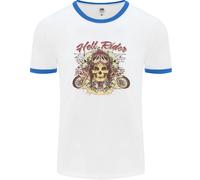 Hell Riders Moto Ciclista Uomo Ringer T-Shirt