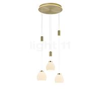 Hell Sam Cluster Lampada a sospensione LED 3 fuochi, ottone