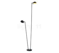 Hell Samy Lampada da terra LED 2 fuochi, nero - 180 cm