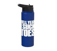Hell Yeah I Suck Toes Funny Embarrassing Pun Stainless Steel Insulated Water Bottle
