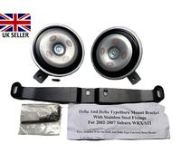 Hella 12v Enhanced Completo Tono Disco Argento Clacson Set 116DB 335/400hz