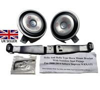 Hella 12v Enhanced Completo Tono Disco Argento Corno Di Set 116DB 335/400hz