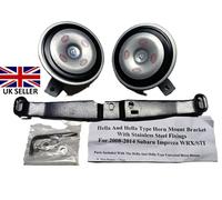 Hella 12v Enhanced Completo Tono Disco Argento Corno Di Set 116DB 335/400hz