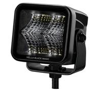 HELLA 1FA 358 176-841 LED-Faro di profondità, Black Magic Cube 2.7'', 12/24V, Montaggio, esterno/avvitato, Illuminazione campo vicino, Cavo 500mm, Spina Spina DEUTSCH