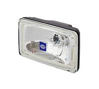HELLA 1FB 005 860-231 Alogeno-Faro di profondità, Comet 450, 12V, rettangolare, Numero di riferimento 17.5, avvitato, Lente diffusore con struttura, colore diffusore luce cristallino, Sx/Dx