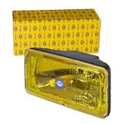 HELLA 1FD 005 700-431 Alogeno-Faro di profondità, Comet 550, 12V, rettangolare, avvitato, Lente diffusore con struttura, colore diffusore luce giallo, Dx/Sx