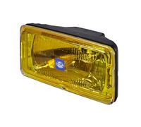 HELLA 1FD 005 700-431 Alogeno-Faro di profondità, Comet 550, 12V, rettangolare, avvitato, Lente diffusore con struttura, colore diffusore luce giallo, Dx/Sx