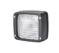 HELLA 1GA 007 506-111 Alogeno-Faro da lavoro, Ultra Beam, 12/24V, Montaggio, interno/Raccordo a vite, Fissaggio a 4 punti, Illuminazione campo vicino, Spina AMP