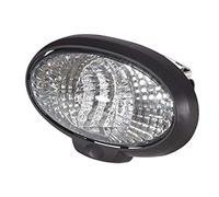HELLA 1GB 996 186-061 Alogeno-Faro da lavoro, Oval 90, 12V, Montaggio, interno/Raccordo a vite, Fissaggio a 4 punti, Illuminazione campo vicino, Spina Spina Schuko