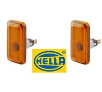 HELLA 2 Indicator Lampade Freccia Laterali Amber W5W 12V 5W Audi VW Porsche