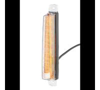 HELLA 2BA 012 846-001 Indicatore direzione, LED, 12V, Montaggio, esterno/avvitato, colore diffusore luce cristallino, Cavo 400mm, Spina estremità del cavo aperta, anteriore, Quantità 1