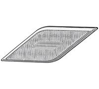 HELLA 2BA 013 331-011 Indicatore direzione, Shapeline Style, LED, 12/24V, avvitato/Montaggio, interno, colore diffusore luce cristallino, Spina AMP, 2a... poli, posteriore Sx, Quantità 1