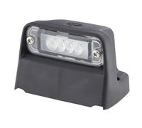 HELLA 2KA 010 278-021 Luce targa, LED, 24V, avvitato/Montaggio, esterno, colore diffusore luce cristallino, Spina Spina piatta, Esterno/Attacco laterale, Quantità 1