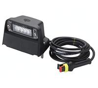 HELLA 2KA 010 278-081 Luce targa, LED, 24V, Montaggio, esterno/avvitato, colore diffusore luce cristallino, Cavo 2010mm, Esterno, Quantità 1