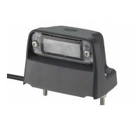 HELLA 2KA 012 271-041 Luce targa, LED, 24/12V, Montaggio, esterno/avvitato, colore diffusore luce cristallino, Cavo 500mm, Spina QUICK LINK, Esterno, Quantità 1