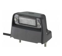 HELLA 2KA 012 271-041 Luce targa, LED, 24/12V, Montaggio, esterno/avvitato, colore diffusore luce cristallino, Cavo 500mm, Spina QUICK LINK, Esterno, Quantità 1