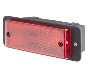 HELLA 2NE 006 609-197 Retronebbia, Alogeno, 12V, Montaggio, esterno, colore diffusore luce rosso, Spina Spina piatta, Dx/Sx