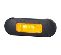 Hella 2PS 980 868 - 511 - Lampada di segnalazione laterale - DuraLED - 12 V - Attacco - Colore del disco: trasparente - Cavo: 2500 mm - 2 poli - Quantità: 1