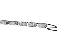HELLA 2PT 980 789-051 LED-Luce guida diurna, LEDayFlex II, 12V, diritto, colore diffusore luce cristallino, colore luce LED bianco, Cavo 2800mm, bilaterale, Quantità 1