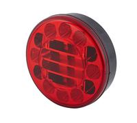 HELLA VALUEFIT 2SB 357 027-011 Luce posteriore, LED, 12/24V, Montaggio, esterno/avvitato, colore diffusore luce rosso, Spina estremità del cavo aperta, Dx/Sx, Quantità 1