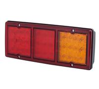 HELLA VALUEFIT 2SD 357 024-001 Luce posteriore, LED, 12/24V, Montaggio, esterno/avvitato, colore diffusore luce rosso/giallo, Spina Spina piatta, Sx/Dx, Quantità 1