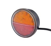 HELLA 2SD 959 010-401 Luce posteriore, LED, 24V, Montaggio, esterno/avvitato, colore diffusore luce giallo/rosso, Cavo 2500mm, Spina estremità del cavo aperta, Sx/Dx, Quantità 1