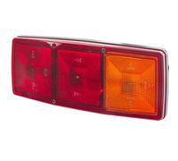 HELLA 2SE 003 167-041 Luce posteriore, Lampadine, 12V, Montaggio, interno/avvitato, colore diffusore luce rosso/giallo, Spina Spina piatta, Dx, Quantità 1