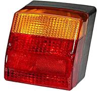 HELLA 2SE 996 030-011 Luce posteriore, Lampadine, 12V, Montaggio, esterno, avvitato, Colore diffusore luce: rosso, giallo, Spina: Spina rotonda, Sx, Quantità: 1