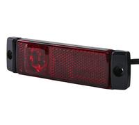 HELLA Luci d'ingombro - LED - 12V - Montaggio, esterno/Raccordo a vite - SAE/ADR/GGVS - Colore diffusore luce: rosso - Cavo: 500mm - posteriore - 2TM 008 645-931