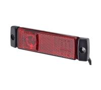 HELLA 2TM 008 645-941 Luci d'ingombro, LED, 24V, Montaggio, esterno/Raccordo a vite, colore diffusore luce rosso, colore luce LED rosso, Cavo 5000mm, posteriore