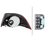 HELLA 2VA 009 246-131 Luce posteriore, LED, cristallino/rosso, Sezione esterna ECE, Sx