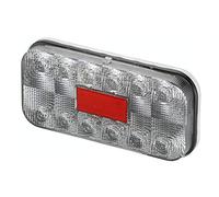 HELLA 2VA 011 900-031 Luce posteriore, LED, 24V, Montaggio, esterno/avvitato, colore diffusore luce cristallino/cristallino, colore luce LED bianco, Spina Spina rotonda, Sx/Dx, Quantità 1