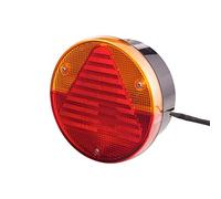 HELLA Luce posteriore - Ibrida - 12V - Montaggio, esterno/avvitato - ECE - Colore diffusore luce: rosso/giallo - Cavo: 800mm - Spina: Manicotto spina piatta - Dx/Sx - Quantità: 1 - 2VA 012 497-151