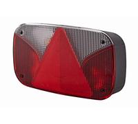 HELLA 2VA 998 232-251 Luce posteriore, Lampadine, 12V, avvitato/Montaggio, esterno, colore diffusore luce bianco/rosso, Spina Spina Schuko, Sx, Quantità 1