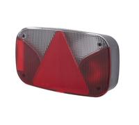 HELLA 2VB 998 232-241 Luce posteriore, Lampadine, 12V, Montaggio, esterno/avvitato, colore diffusore luce bianco/rosso, Spina Spina Schuko, Dx, Quantità 1