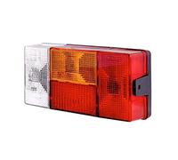 HELLA 2VP 006 040-351 Luce posteriore, Lampadine, 24/12V, Montaggio, esterno, colore diffusore luce rosso/giallo, Spina Spina piatta, Sx, Quantità 1