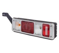 HELLA 2VP 340 961-531 Luce posteriore "Krone", Ibrida, 24V, Montaggio, esterno, avvitato, Colore diffusore luce: cristallino, Spina: EasyConn, Spina: Maschio, Sx, Quantità: 1