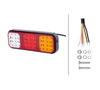 HELLA VALUEFIT 2VP 357 018-001 Luce posteriore, LED, 24/12V, Montaggio, esterno/avvitato, colore diffusore luce policromo, Spina Spina piatta, Sx/Dx, Quantità 1