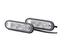 HELLA 2XA 959 790-411 Luce permietrale - LED - 12/24V - Montaggio, interno - Colore diffusore luce: cristallino - Cavo: 5000mm