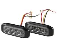 HELLA LED Luce identificazione lampeggiante - BST-Slim - 12V / 24V - blu - Raccordo a vite/Montaggio, esterno - Cavo: 250mm - Spina: estremità del cavo aperta - Kit - Quantità: 2 - 2XD 014 563-001