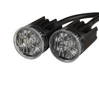 HELLA 2XD 014 564-611 LED-Luce identificazione lampeggiante - BST-Round - 12/24V - rosso/giallo - Montaggio, interno - cristallino - Cavo: 1850mm - Montaggio, esterno - Kit