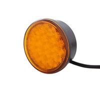 HELLA 2XD 959 011-021 LED-Spia luminosa, Multi F 83mm, 12/24V, giallo, rotondo, Montaggio, interno