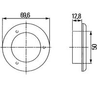 HELLA 2XT 980 501-042 Luce Di Benvenuto - LED - 24V