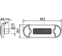 Hella 2XT 980 855-111 Luci di Cortesia Sottoporta - Duraled - LED - 12/24V