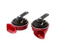 HELLA Tromba - HELLA STYLE HORN TE24 SET - 12V - 110dB(A) - 400Hz-500Hz - Tono basso/Tono alto - elettrico - ECE - Colore alloggiamento/sede: rosso/nero - 3FH 007 424-801